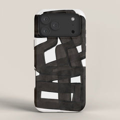 Boulder' Mid Century Modern Fun Abstract Shapes  iPhone Case
