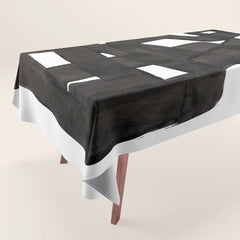Boulder' Mid Century Modern Fun Abstract Shapes  Tablecloth