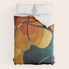 A Floral Palette of Colorful Petals Comforter
