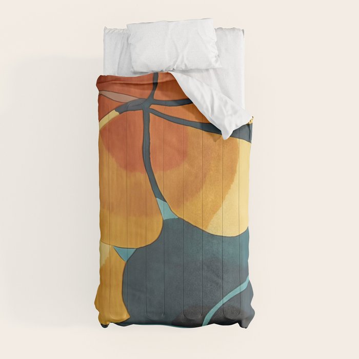 A Floral Palette of Colorful Petals Comforter