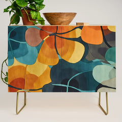 A Floral Palette of Colorful Petals Credenza