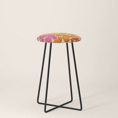 70's Florals Stool