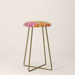 70's Florals Stool