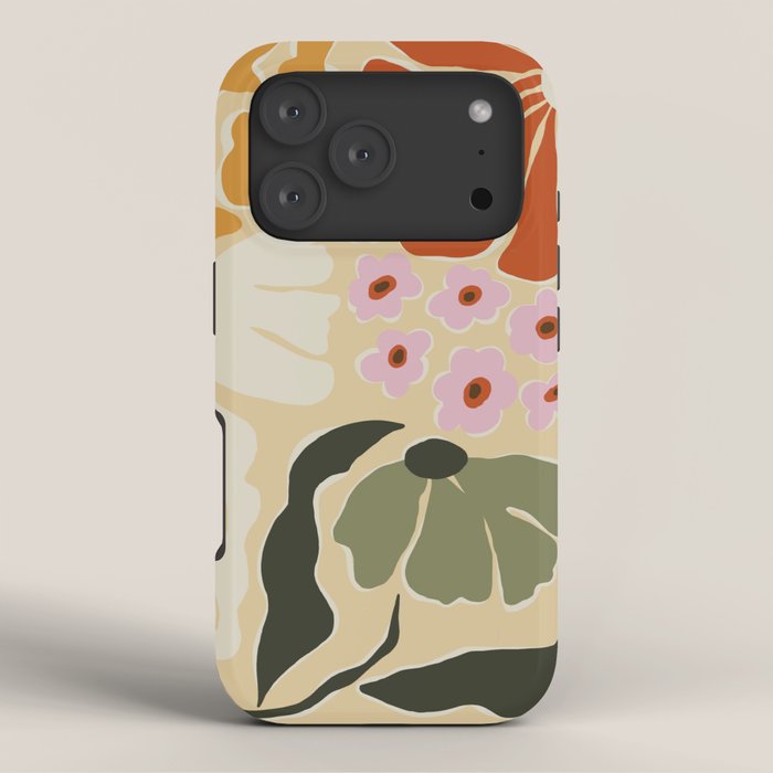 70s tropical fun flower iPhone Case