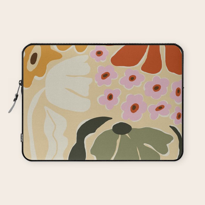 70s tropical fun flower Laptop Sleeve