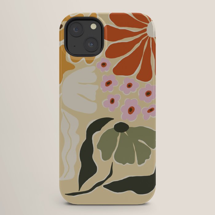 70s tropical fun flower iPhone Case