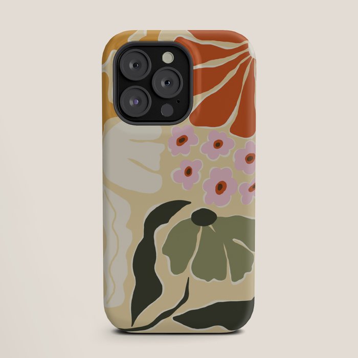 70s tropical fun flower iPhone Case