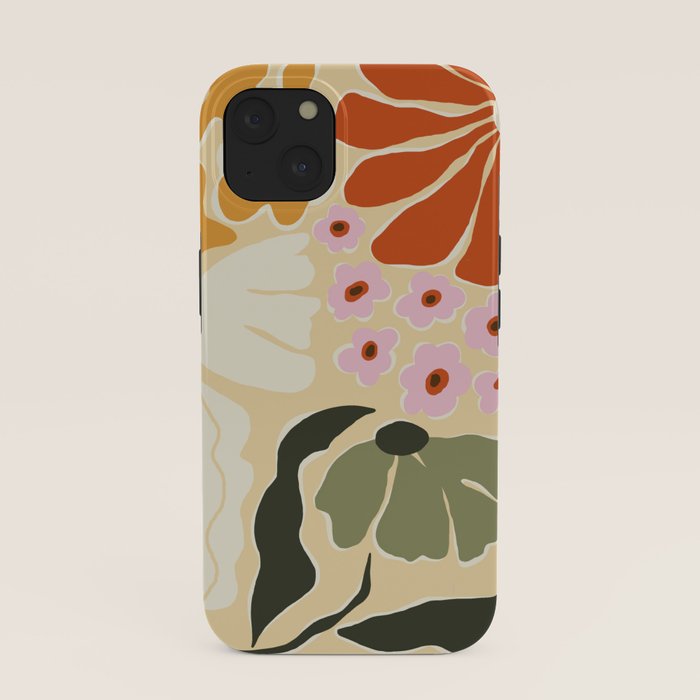 70s tropical fun flower iPhone Case