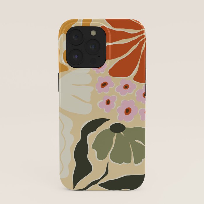70s tropical fun flower iPhone Case