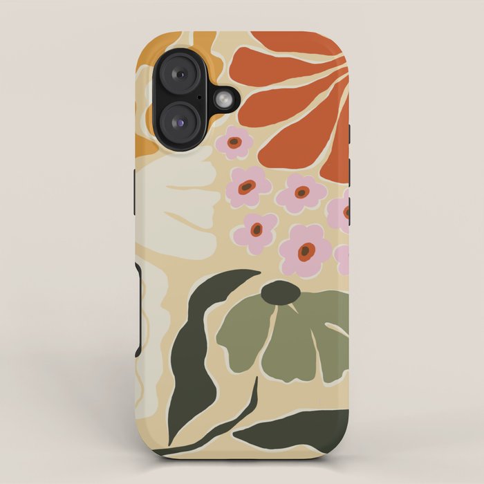 70s tropical fun flower iPhone Case