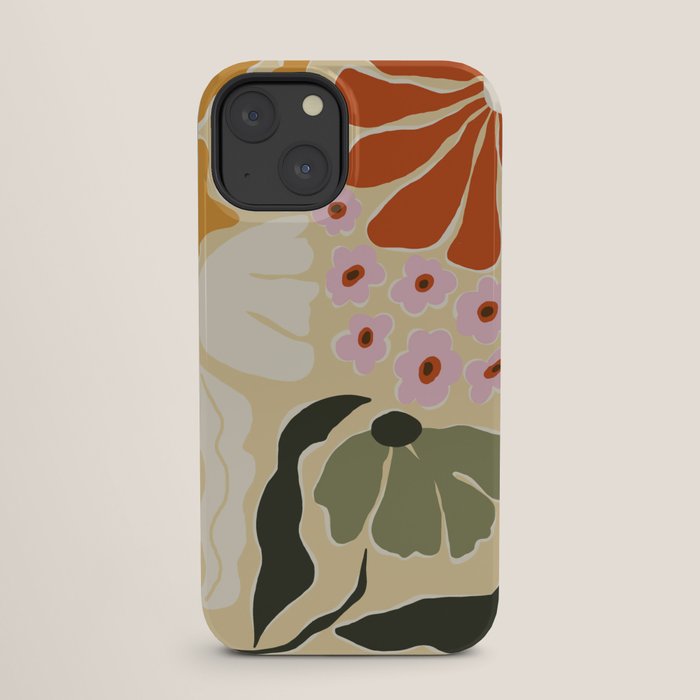 70s tropical fun flower iPhone Case