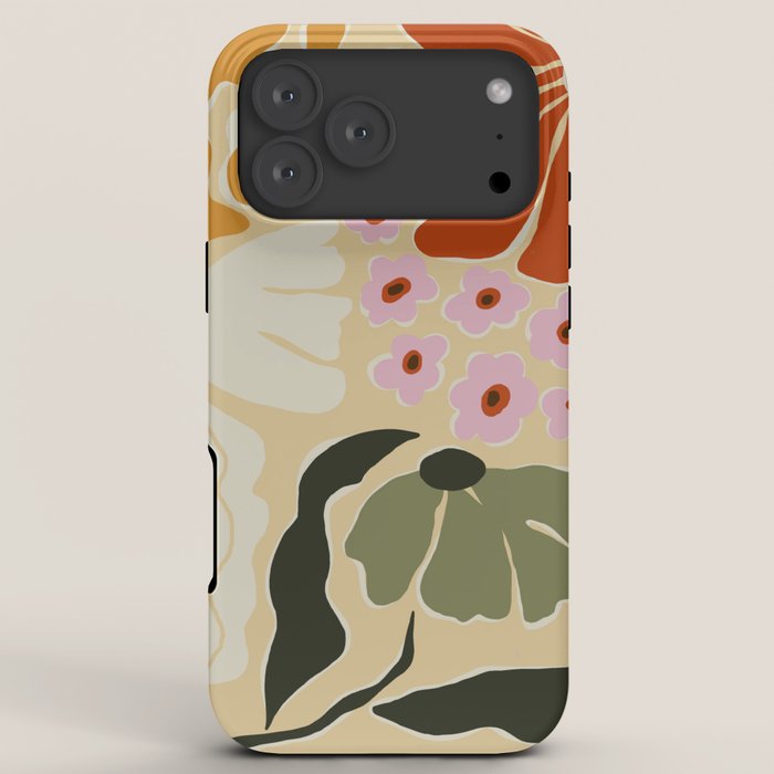 70s tropical fun flower iPhone Case