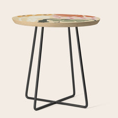 70s tropical fun flower Side Table
