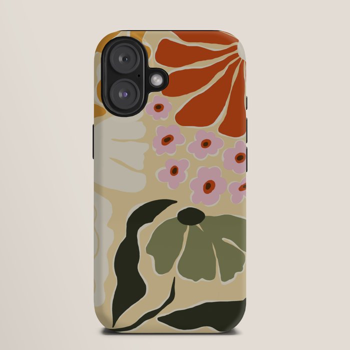 70s tropical fun flower iPhone Case