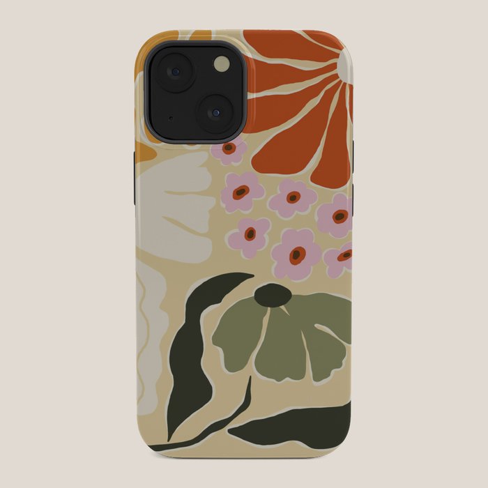 70s tropical fun flower iPhone Case