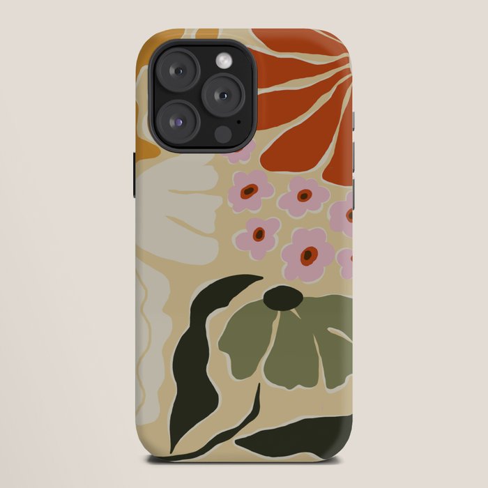 70s tropical fun flower iPhone Case