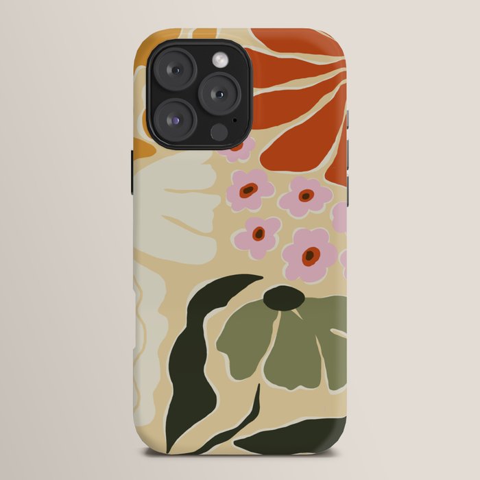 70s tropical fun flower iPhone Case