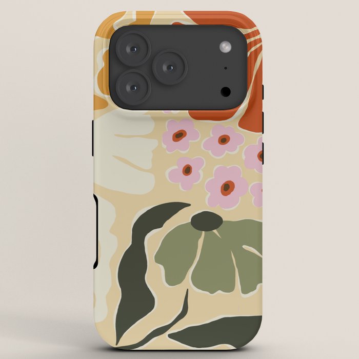 70s tropical fun flower iPhone Case