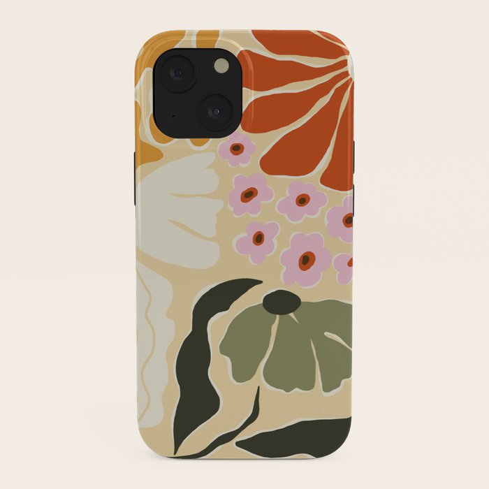 70s tropical fun flower iPhone Case