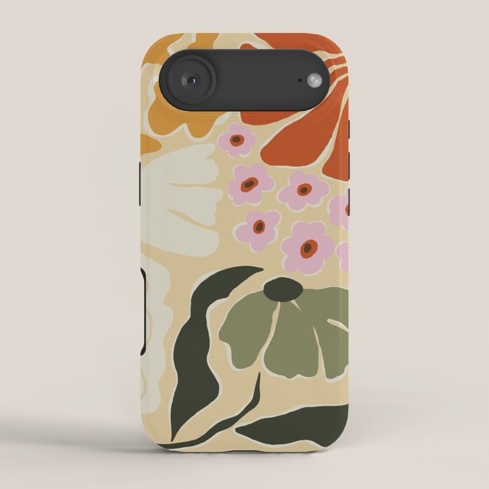 70s tropical fun flower iPhone Case
