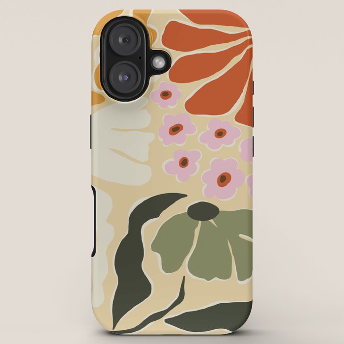 70s tropical fun flower iPhone Case