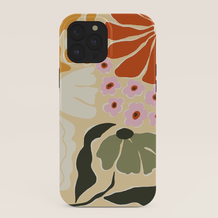 70s tropical fun flower iPhone Case