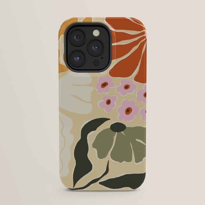 70s tropical fun flower iPhone Case