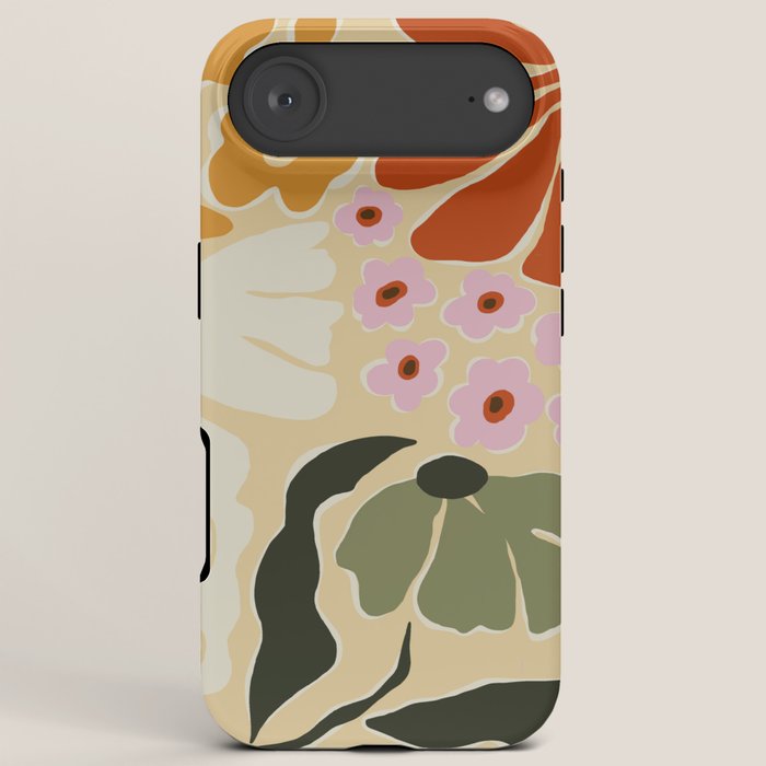 70s tropical fun flower iPhone Case