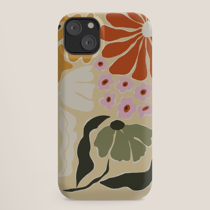 70s tropical fun flower iPhone Case