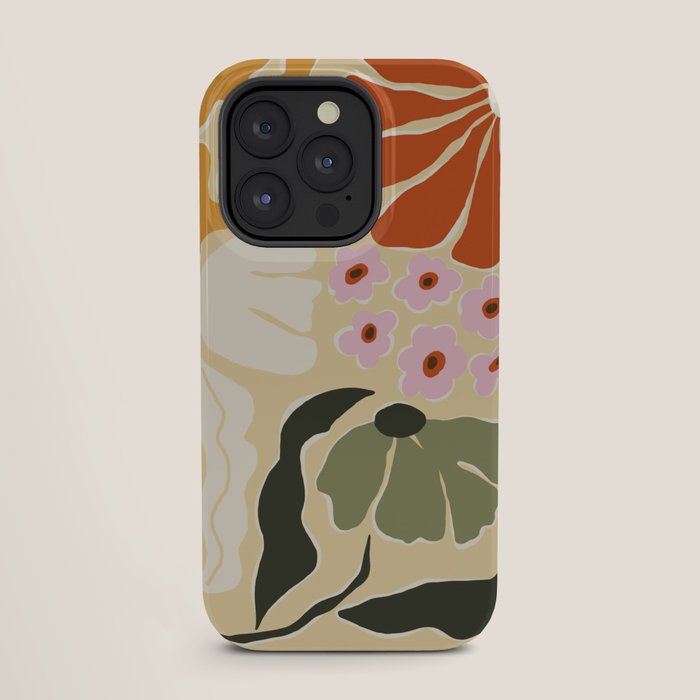 70s tropical fun flower iPhone Case