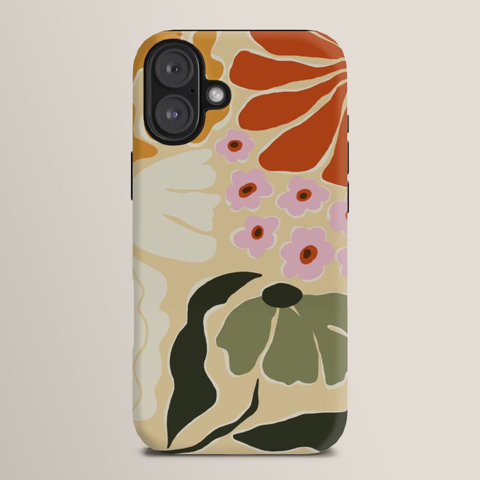 70s tropical fun flower iPhone Case