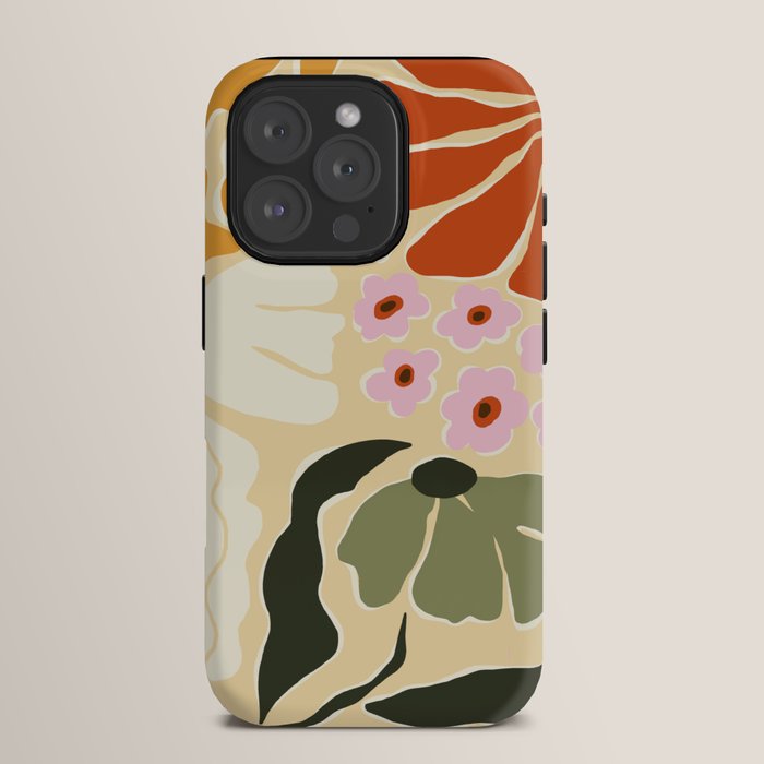 70s tropical fun flower iPhone Case