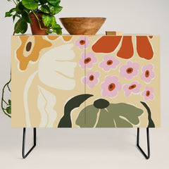70s tropical fun flower Credenza