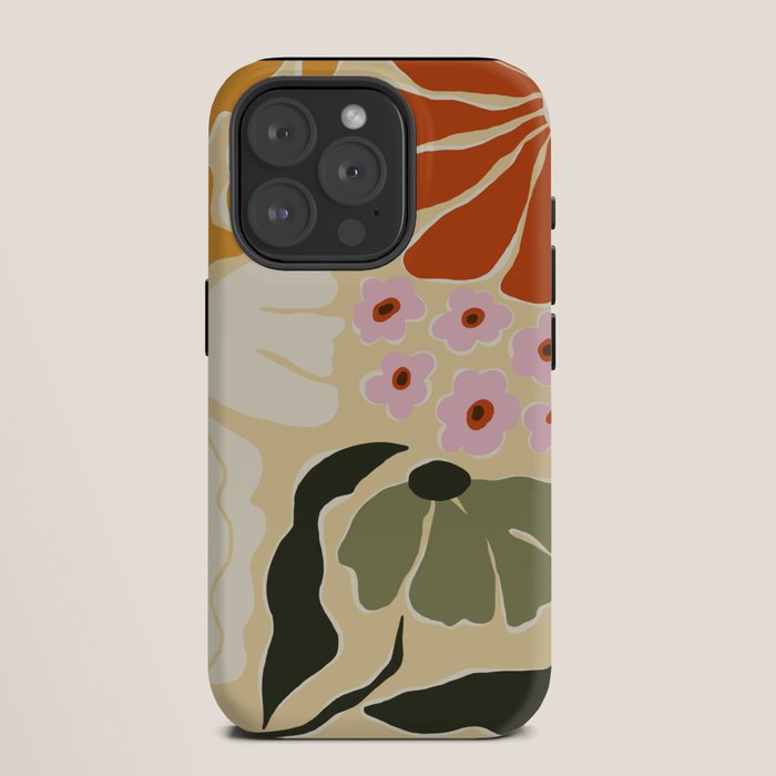 70s tropical fun flower iPhone Case