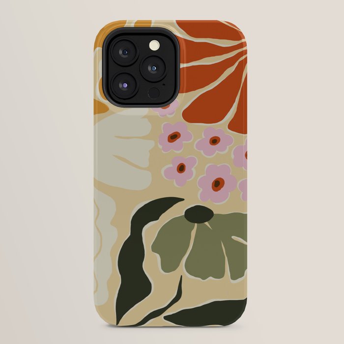 70s tropical fun flower iPhone Case