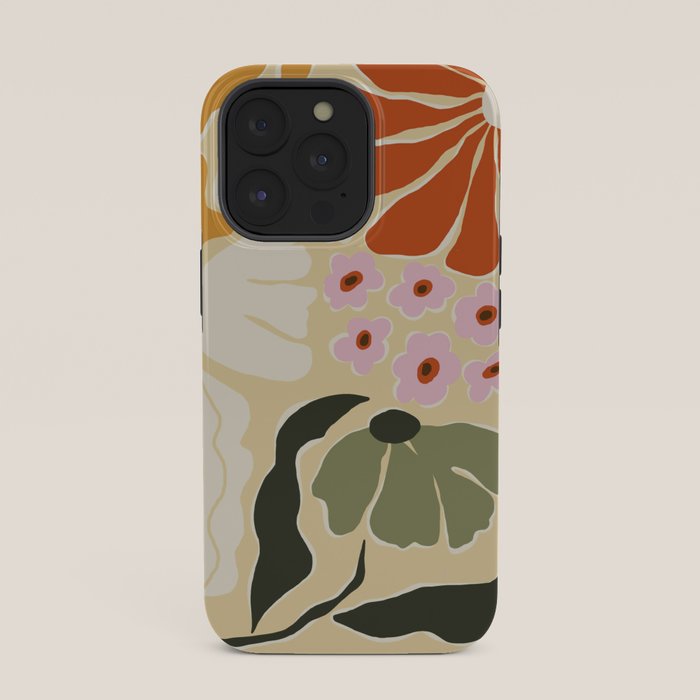 70s tropical fun flower iPhone Case