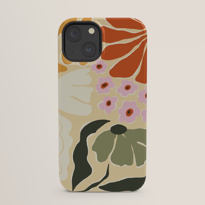 70s tropical fun flower iPhone Case