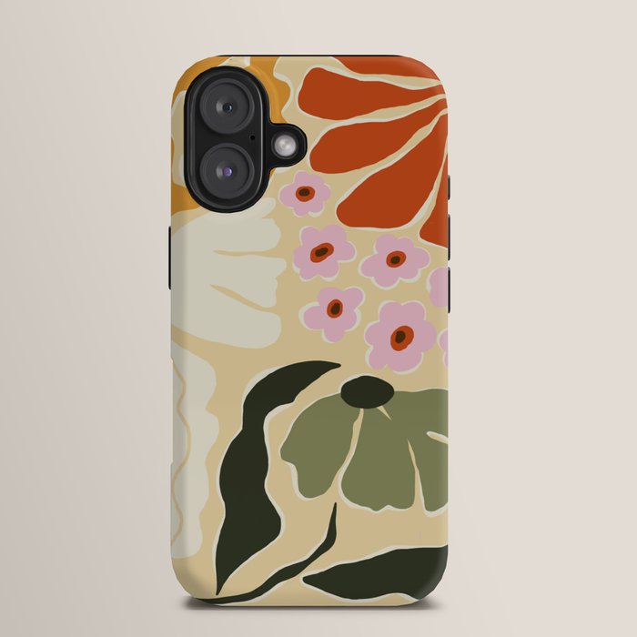 70s tropical fun flower iPhone Case