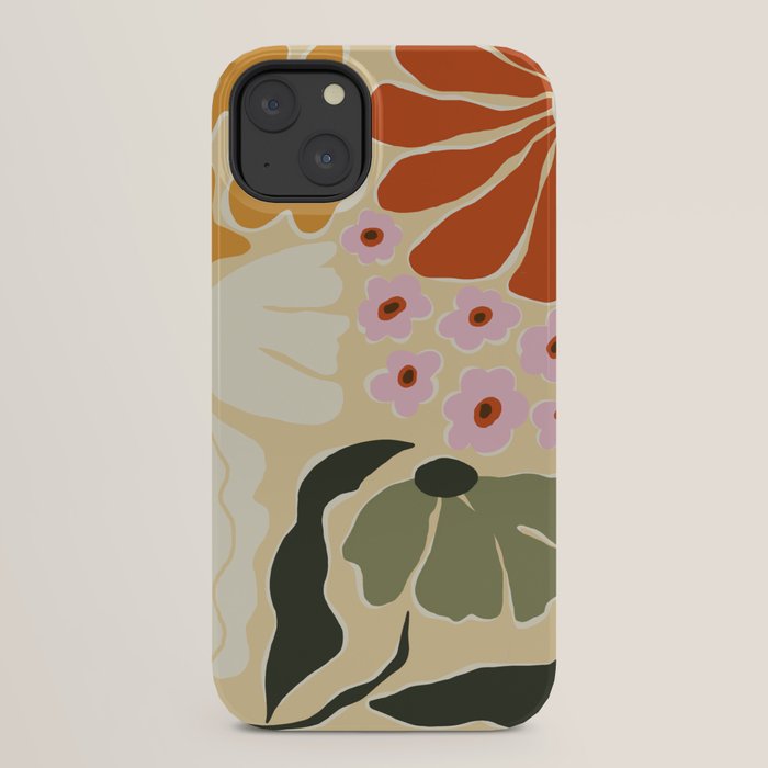 70s tropical fun flower iPhone Case