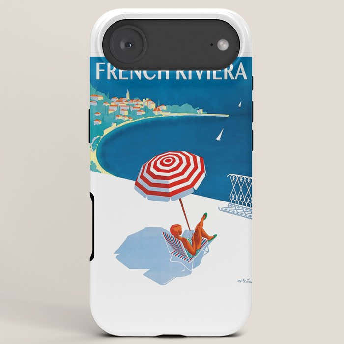 1954 FRENCH RIVIERA Travel Poster iPhone Case