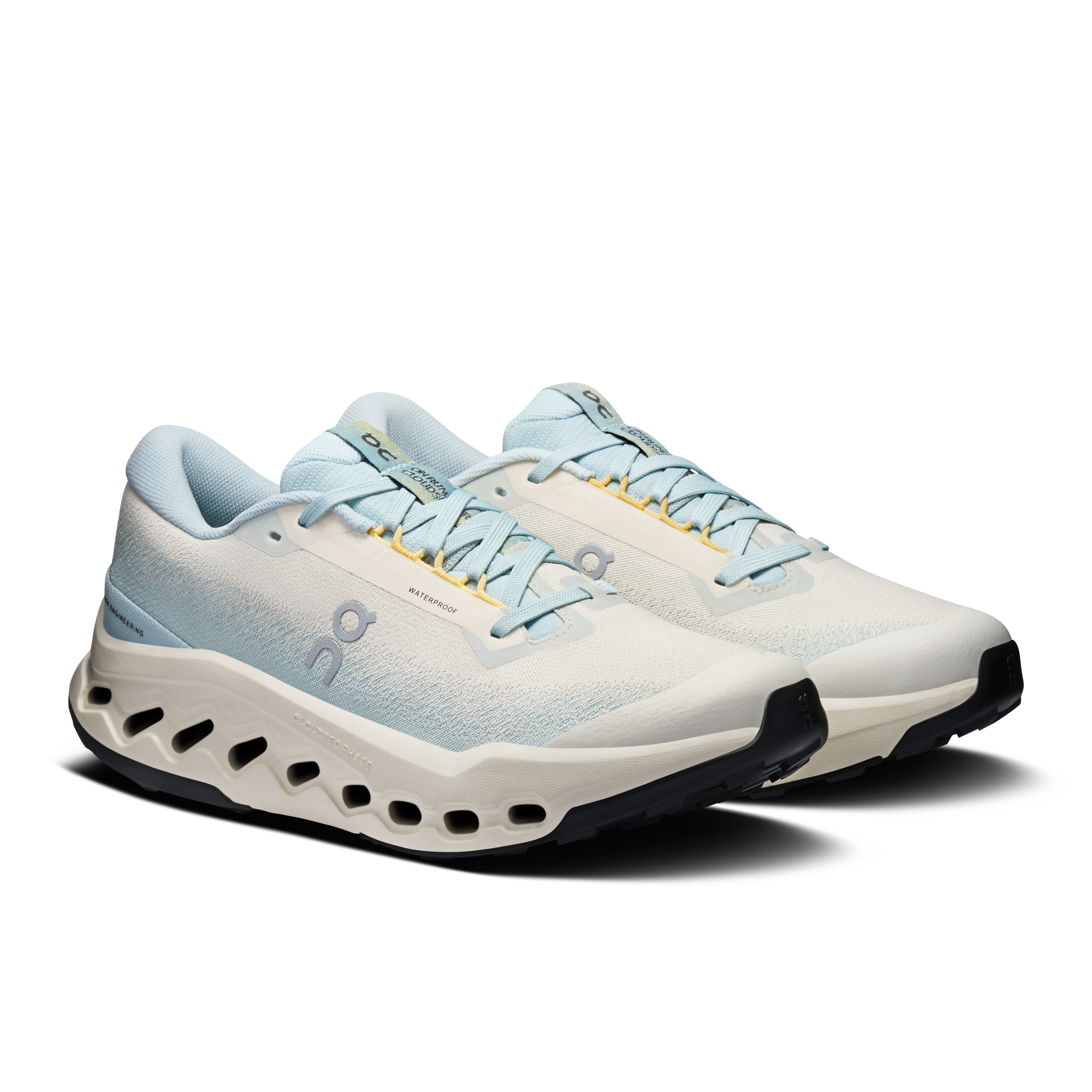 On Running Women's Cloudsurfer Trail 2 Waterproof Shoes - Grain / Brook