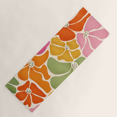 70's Florals Yoga Mat