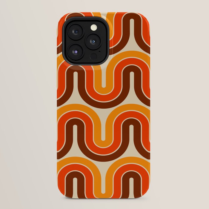 70s Retro Vintage Style 821 Autumn iPhone Case