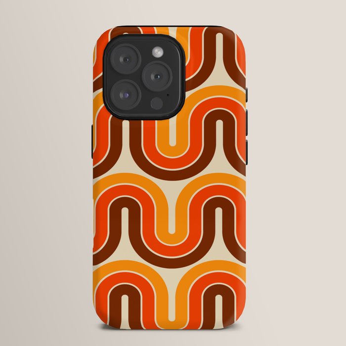 70s Retro Vintage Style 821 Autumn iPhone Case