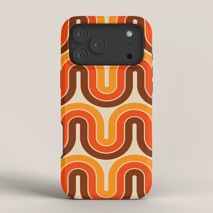 70s Retro Vintage Style 821 Autumn iPhone Case