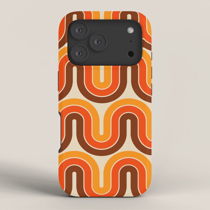 70s Retro Vintage Style 821 Autumn iPhone Case