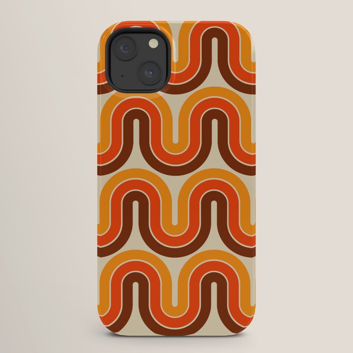 70s Retro Vintage Style 821 Autumn iPhone Case