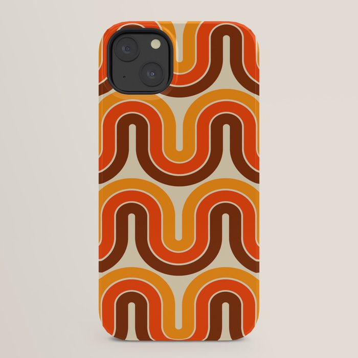 70s Retro Vintage Style 821 Autumn iPhone Case