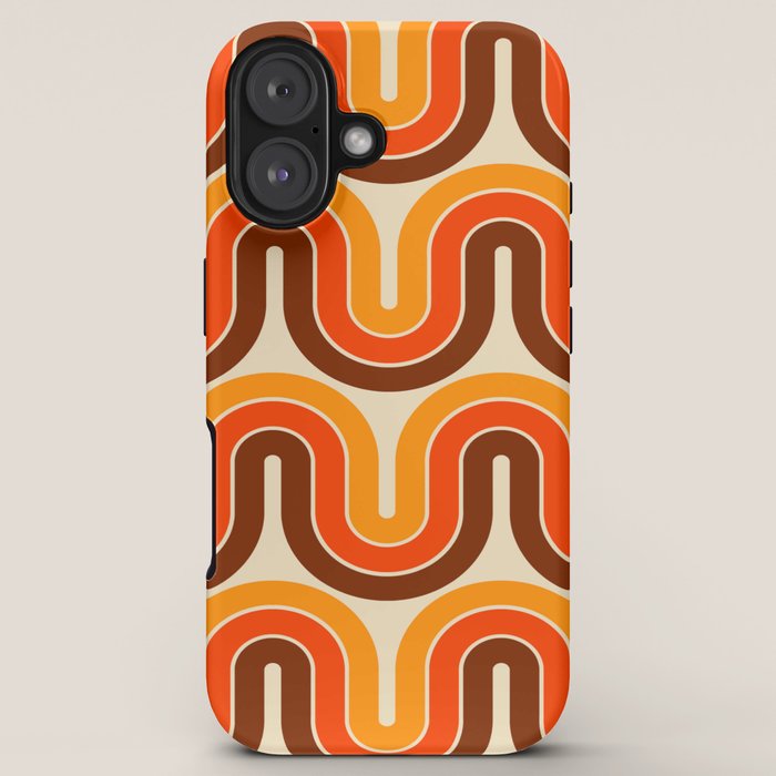 70s Retro Vintage Style 821 Autumn iPhone Case