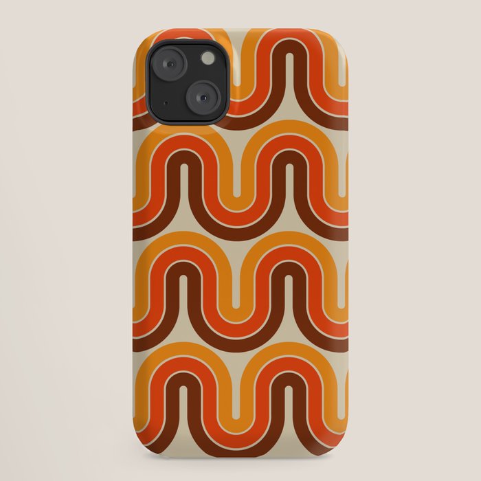 70s Retro Vintage Style 821 Autumn iPhone Case